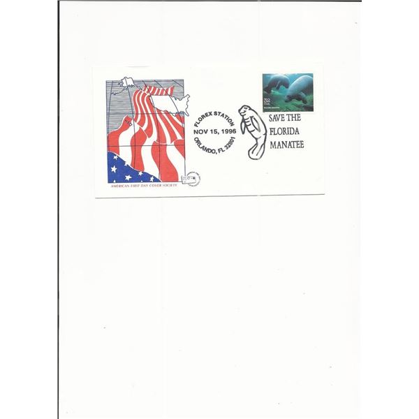 Save the Florida Manatee - First Day Cover - 1996 - Orlando, FL
