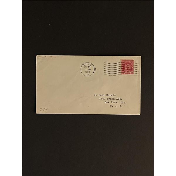 1929 Pennsylvania First Day Cover