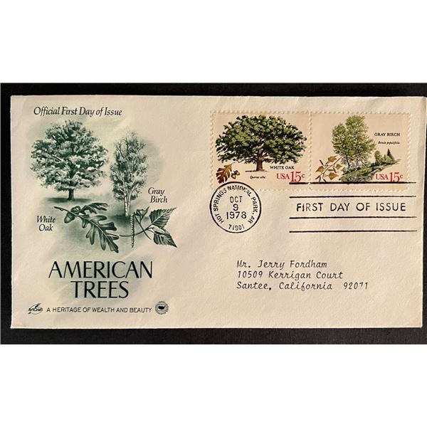 American Trees First Day Cover