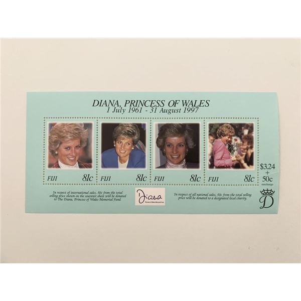 Fiji Diana Princess of Wales commemorative stamp set