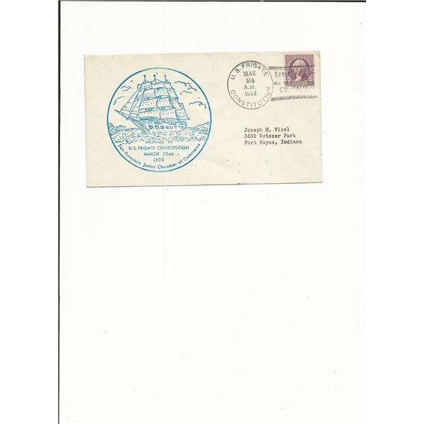 U.S. Frigate Constitution - First Day Cover - San Francisco - 1933