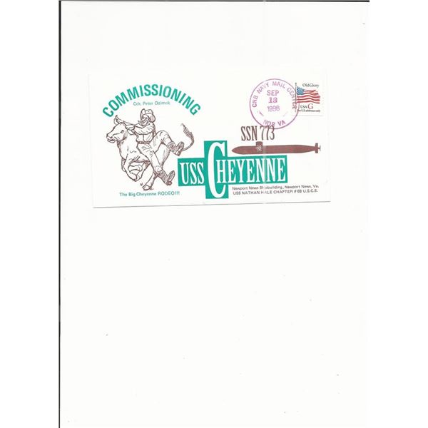 USS Cheyenne (SSN-773) - First Day Cover - Norfolk, VA - 1996