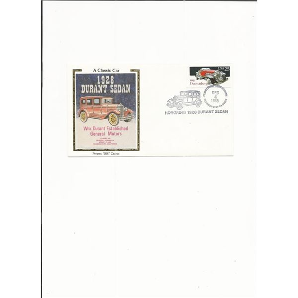 1928 Durant Sedan - First Day Cover - Redwood City, CA - 1988