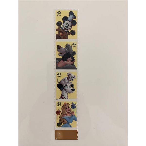 2008 42c The Art of Disney: Imagination Stamp Strip