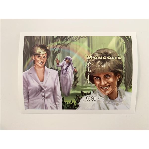 Mongolia Princess Diana commemorative stamp