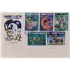 Image 1 : St. Lucia 1980  Disney Space Scenes First Day Cover