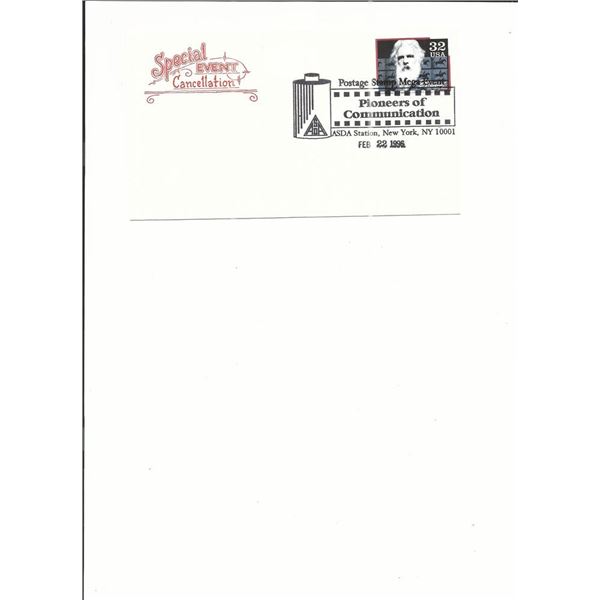 New York, NY - First Day Cover - Pioneers of Communication - 1996