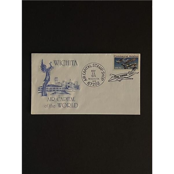 1976 Aviation Kansas USA First Day Cover