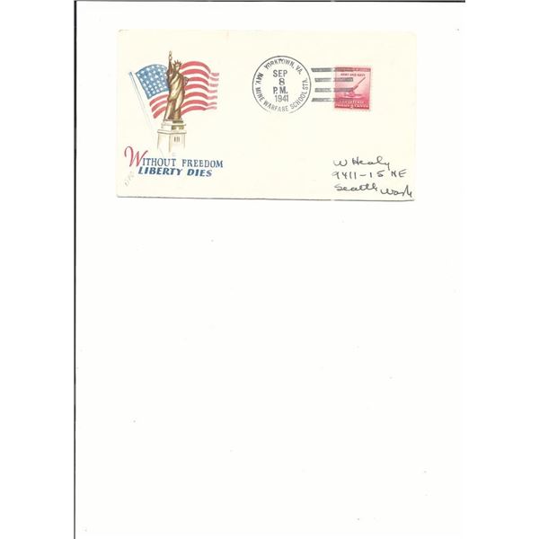 Yorktown, VA. - First Day Cover - Nav. Mine Warfare School Sta. - 1941