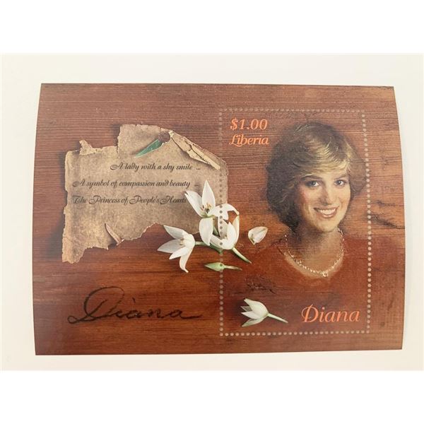 Liberia Diana Princess of Wales commemorative stamp