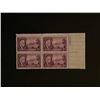 Image 1 : Four 3 Cent Roosevelt Stamps with Plate Number