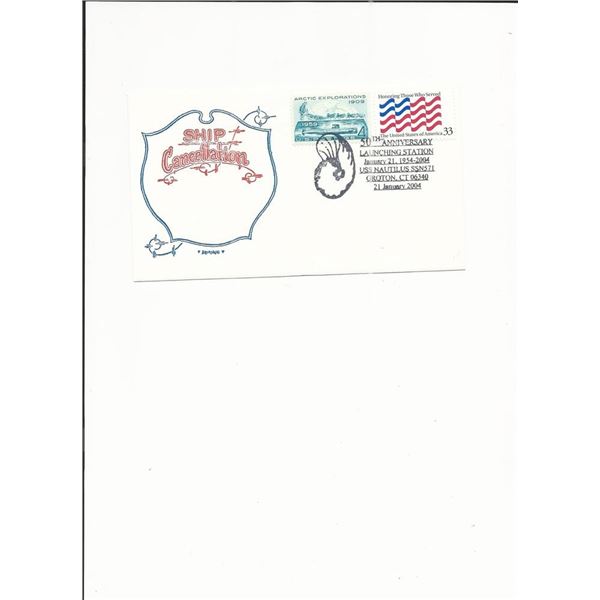 U.S.S. Nautilus 50th Anniversary - First Day Cover - Groton, CT - 2004