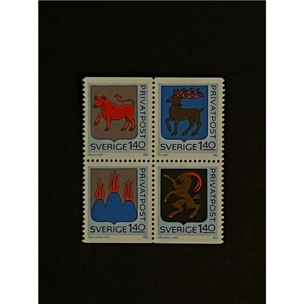 Four Complete Set Sweden Stamps Unused