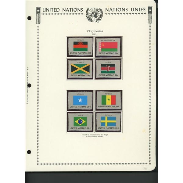 United Nations New York Stamps 1983