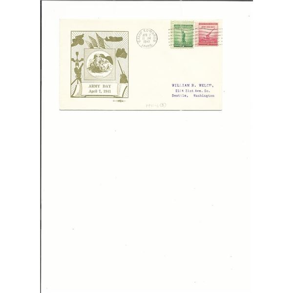 Army Day - First Day Cover - Camp Edwards, Mass. - 1941