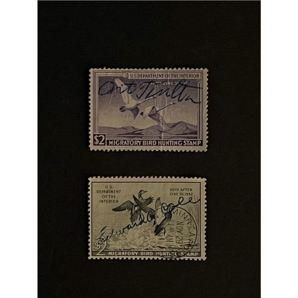 Two Migratory Bird Hunting 2 Dollar Stamps Used