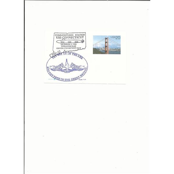 U.S.S. Connecticut - First Day Cover - Groton, CT - 1998