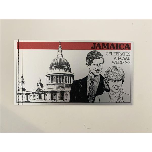 Jamaica Prince Charles and Lady Diana commemorative wedding stamp booklet