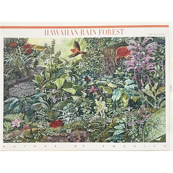 2010 Hawaiian Rain Forest stamp set of 9