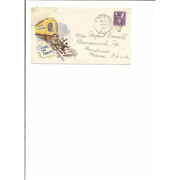Kingston, R.I. - First Day Cover - 1943