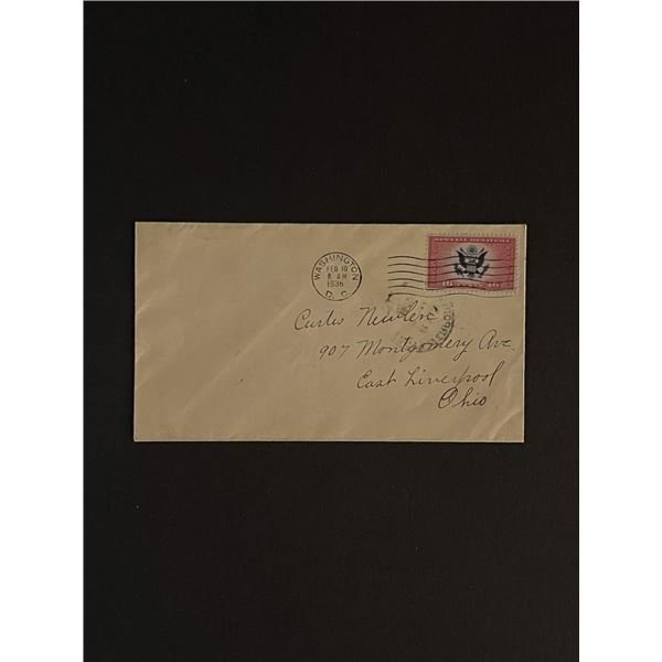1936 Washinton DC First Day Cover