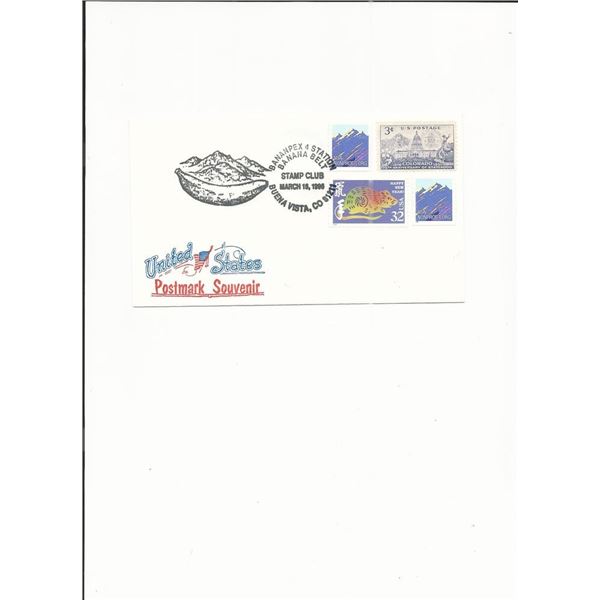 United States Postmark Souvenir - First Day Cover - Bananpex 4 Station - Colorado - 1996