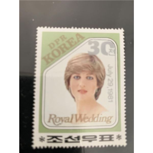 Royal Wedding Princess Diana DPR Korea commemorative stamp