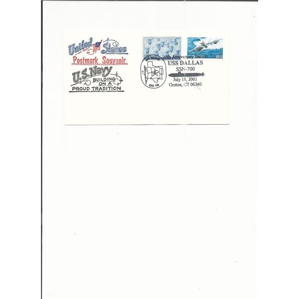 U.S.S. Dallas - First Day Cover - Groton, CT. 2001