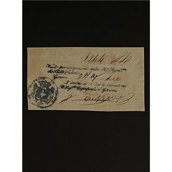 Vintage Stamped Note