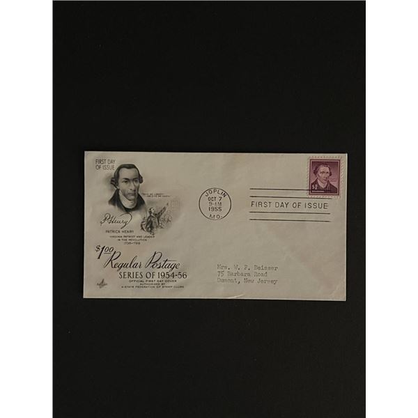 1955 Patrick Henry Missouri First Day Cover