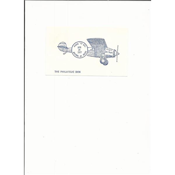 Spirit of St. Louis - The Philatelic Den - Milpex '77 - First Day Cover - Milford, CT.