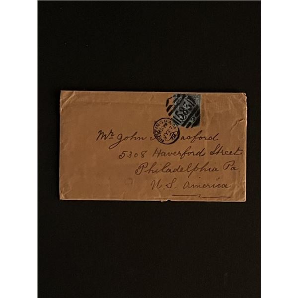 Vintage Nottingham United Kingdon Stamped Envelope