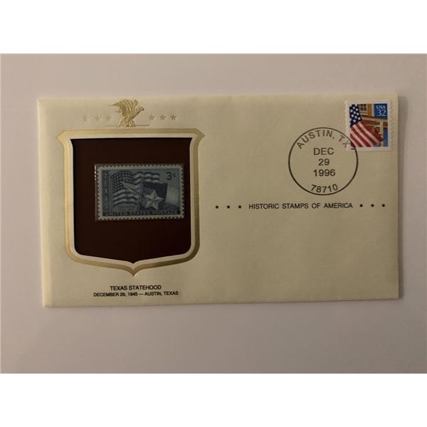 Texas Statehood - First Day Cover - Austin, TX. - 1996