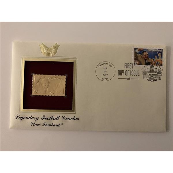 Vince Lombardi - First Day Cover - Canton, OH - 1997