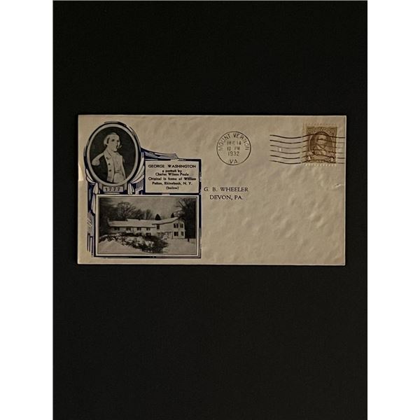 1932 President George Washington First Day Cover