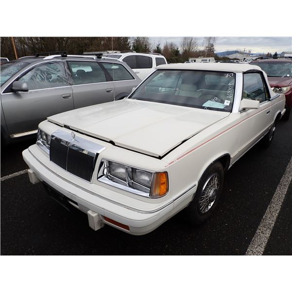 1986 Chrysler LeBaron