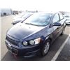 Image 1 : 2015 Chevrolet Sonic RUNS WITH MECHANICAL PROBLEMS