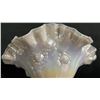 Image 3 : FENTON IRIDESCENT PINK GLASS COMPOTE DISH 6" T