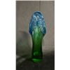 Image 2 : ART GLASS COBALT TO GREEN VASE 13" TALL