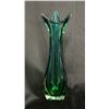 Image 1 : CHALET CANADA BLUE TO GREEN ART GLASS VASE 18" TALL