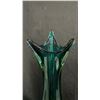Image 2 : CHALET CANADA BLUE TO GREEN ART GLASS VASE 18" TALL