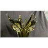 Image 2 : GREEN ART GLASS VASE 12.5"  TALL