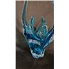 Image 2 : BLUE ART GLASS BOWL 19" TALL
