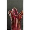 Image 2 : CRANBERRY ART GLASS VASE 12.5" TALL