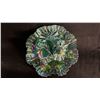 Image 2 : FENTON IRIDESCENT GREEN ART GLASS EPERGNE 9" WIDE