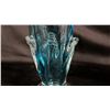 Image 3 : BLUE ART GLASS VASE 13.5" TALL