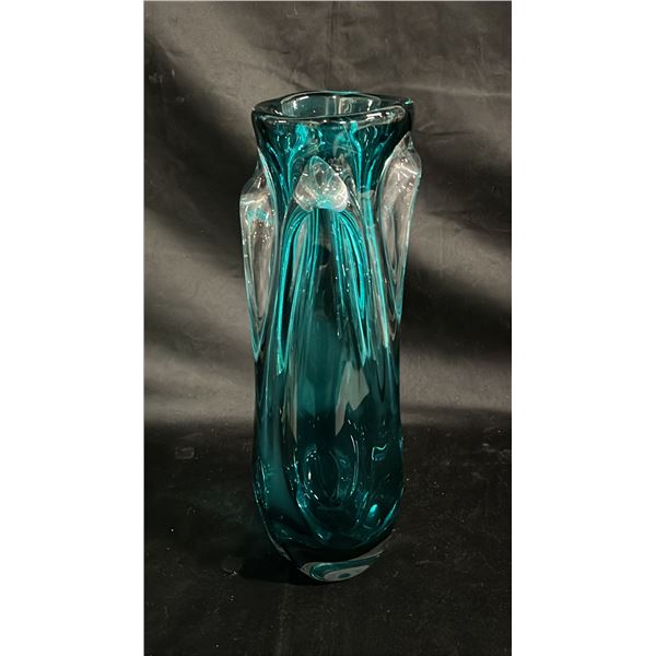 VINTAGE NARUMI SANYU FANTASY GLASS VASE 12" TALL