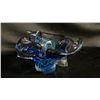 Image 1 : PURPLE TO BLUE ART GLASS BLOW 9" WIDE