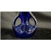 Image 2 : COBALT BLUE ART GLASS VASE 12" TALL