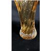 Image 3 : AMBER ART GLASS VASE 10" TALL